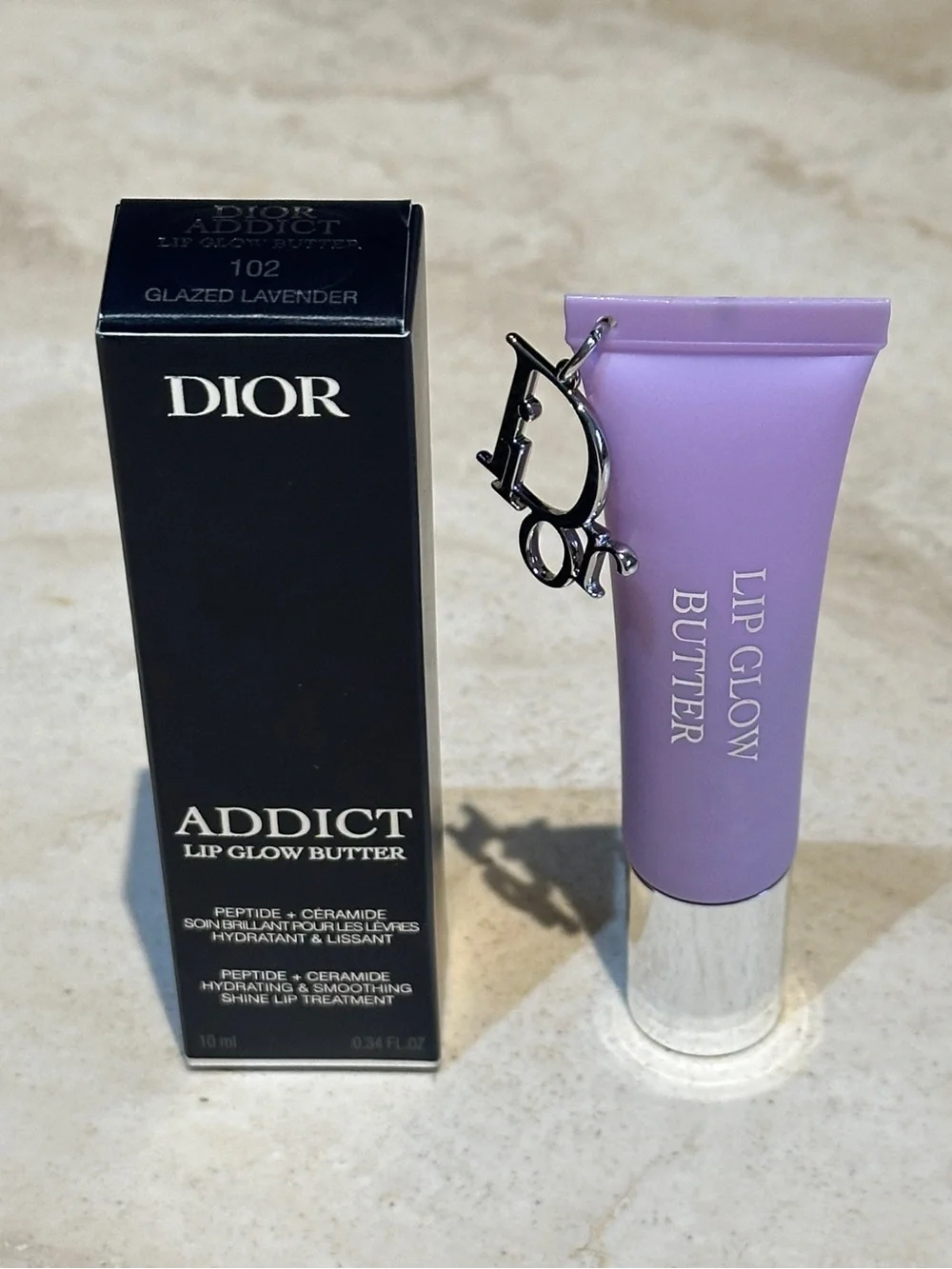 Dior Lip Glow Butter Hydrating Gloss Balm - 102 Glazed Lavender